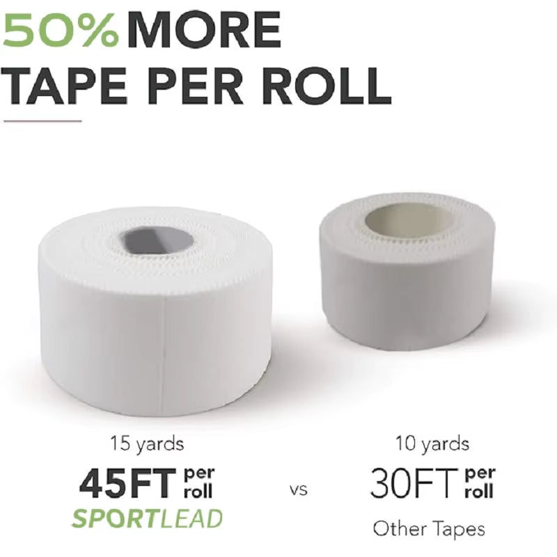 1Roll 2.5/3.8/5Cm 13.7 Meters Sport Athletic Tape Cotton Bandage Binding Strain Injury Finger Ankle Wrist Support Muscle Pain